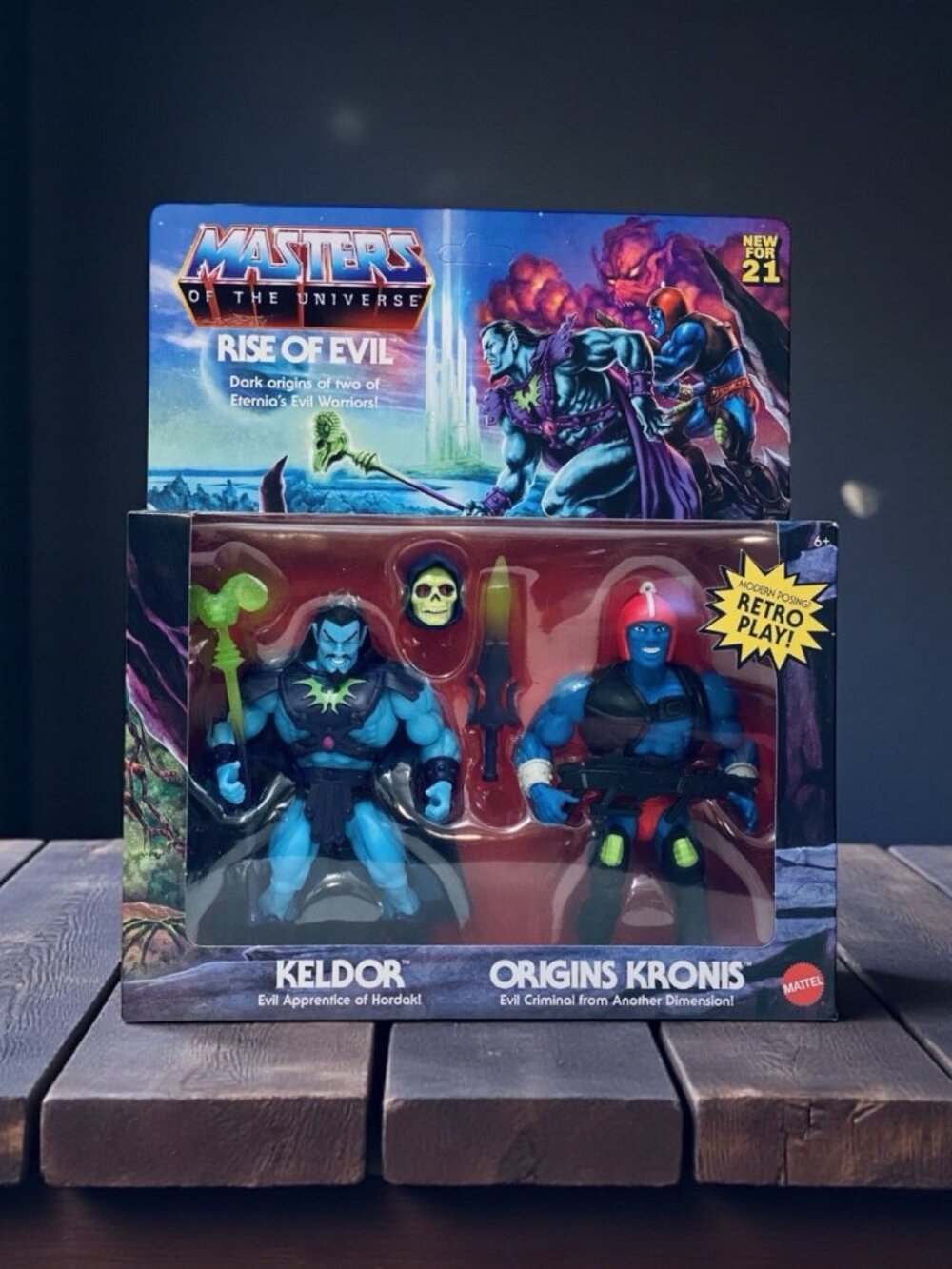 Mattel Masters of The Universe: Rise of Evil Keldor and Origins Kronis Action